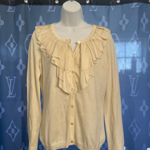 Halogen Sweaters - Halogen cream cotton long sleeve sweater medium used